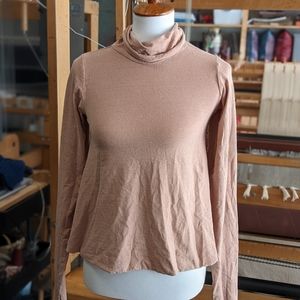 Turtleneck wanderer - cropped- hemp - natural plant dye Gaia Conceptions - small